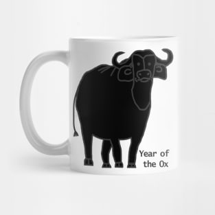 Year of the Ox Black Mug